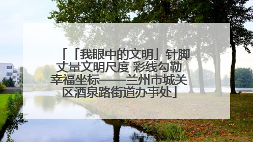 「我眼中的文明」针脚丈量文明尺度 彩线勾勒幸福坐标——兰州市城关区酒泉路街道办事处