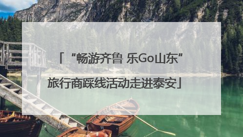 “畅游齐鲁 乐Go山东”旅行商踩线活动走进泰安
