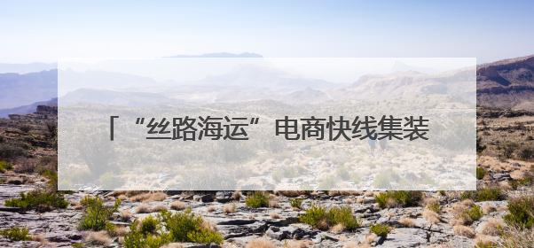 “丝路海运”电商快线集装箱吞吐量突破10万标箱
