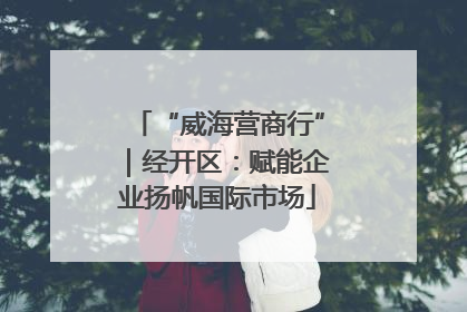 “威海营商行”｜经开区：赋能企业扬帆国际市场