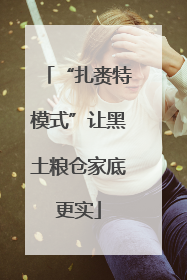“扎赉特模式”让黑土粮仓家底更实