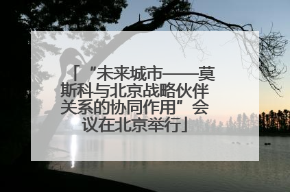 “未来城市——莫斯科与北京战略伙伴关系的协同作用”会议在北京举行