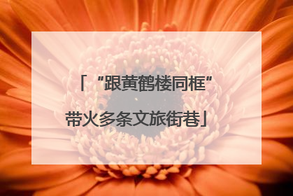 “跟黄鹤楼同框”带火多条文旅街巷