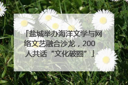 盐城举办海洋文学与网络文艺融合沙龙，200人共话“文化破圈”