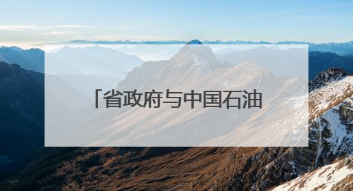 省政府与中国石油举行工作会谈 毛伟明戴厚良出席