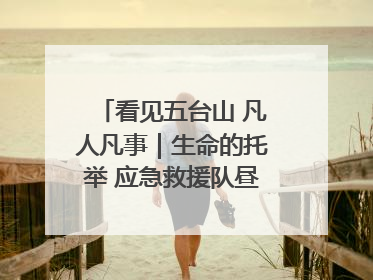 看见五台山 凡人凡事｜生命的托举 应急救援队昼夜连续作战成功救出两批被困游客
