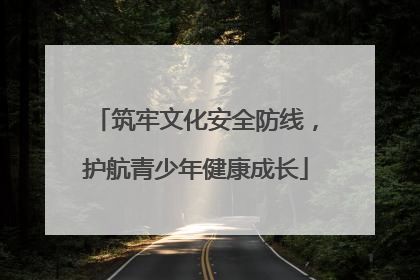 筑牢文化安全防线，护航青少年健康成长