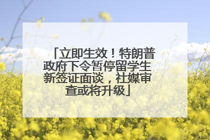 立即生效！特朗普政府下令暂停留学生新签证面谈，社媒审查或将升级