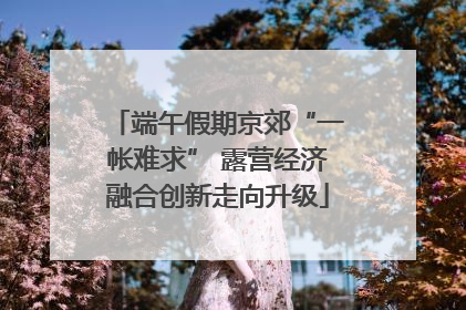 端午假期京郊“一帐难求” 露营经济融合创新走向升级