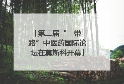 第二届“一带一路”中医药国际论坛在莫斯科开幕