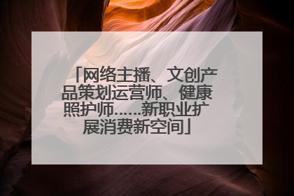 网络主播、文创产品策划运营师、健康照护师……新职业扩展消费新空间