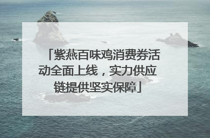 紫燕百味鸡消费券活动全面上线，实力供应链提供坚实保障