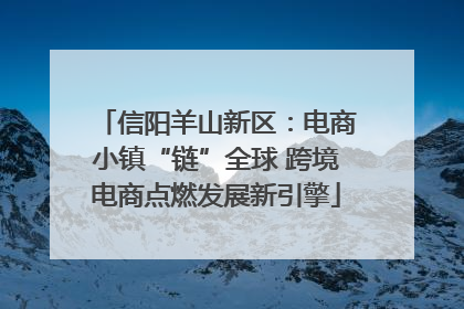 信阳羊山新区：电商小镇“链”全球 跨境电商点燃发展新引擎