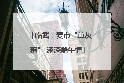 临武：麦市“草灰粽” 深深端午情