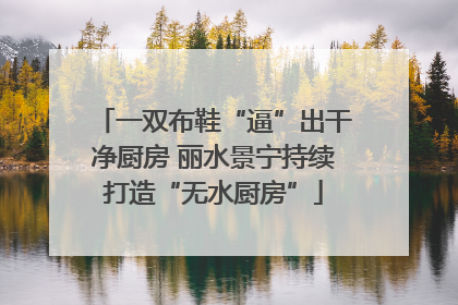一双布鞋“逼”出干净厨房 丽水景宁持续打造“无水厨房”