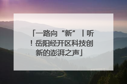 一路向“新”丨听！岳阳经开区科技创新的澎湃之声