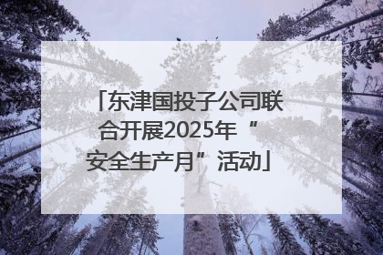 东津国投子公司联合开展2025年“安全生产月”活动