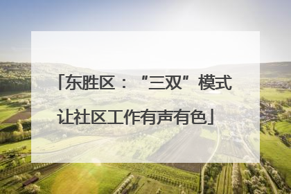 东胜区：“三双”模式让社区工作有声有色