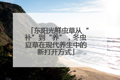 东阳光鲜虫草从“补”到“养”，冬虫夏草在现代养生中的新打开方式