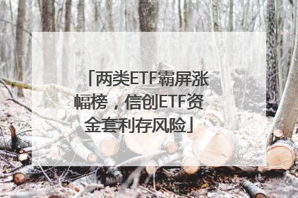 两类ETF霸屏涨幅榜，信创ETF资金套利存风险