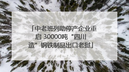中老班列助停产企业重启 30000吨“四川造”钢铁制品出口老挝