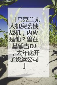 乌克兰无人机突袭俄战机，内应是他？曾在基辅当DJ，去年底开了货运公司