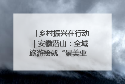 乡村振兴在行动｜安徽潜山：全域旅游绘就“景美业兴民富”新画卷