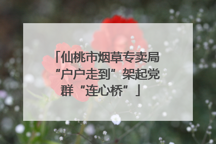 仙桃市烟草专卖局“户户走到”架起党群“连心桥”