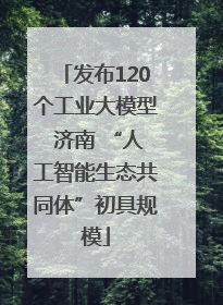 发布120个工业大模型 济南 “人工智能生态共同体”初具规模