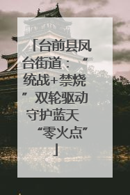 台前县凤台街道：“统战+禁烧”双轮驱动守护蓝天 “零火点”