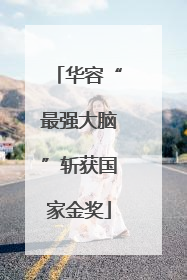华容“最强大脑”斩获国家金奖