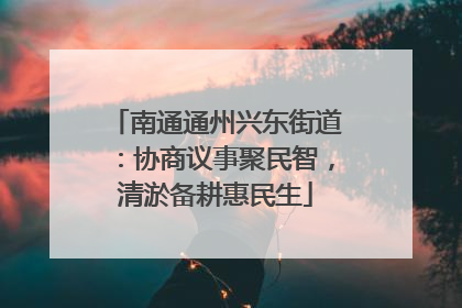 南通通州兴东街道：协商议事聚民智，清淤备耕惠民生