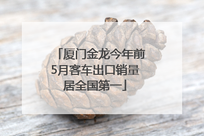 厦门金龙今年前5月客车出口销量居全国第一