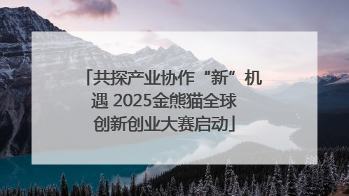 共探产业协作“新”机遇 2025金熊猫全球创新创业大赛启动