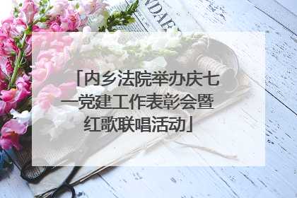 内乡法院举办庆七一党建工作表彰会暨红歌联唱活动