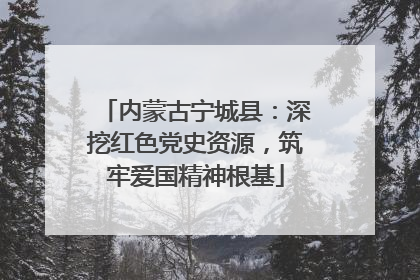 内蒙古宁城县：深挖红色党史资源，筑牢爱国精神根基