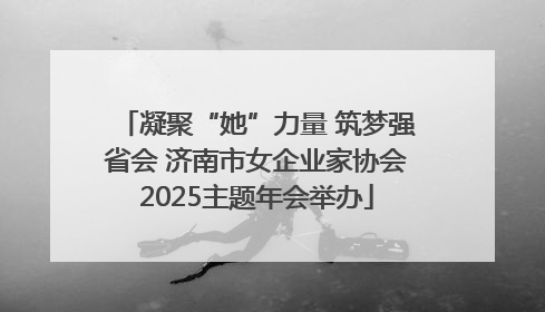 凝聚“她”力量 筑梦强省会 济南市女企业家协会2025主题年会举办