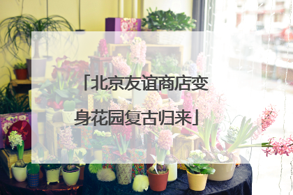 北京友谊商店变身花园复古归来