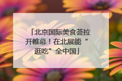 北京国际美食荟拉开帷幕！在北展能“逛吃”全中国