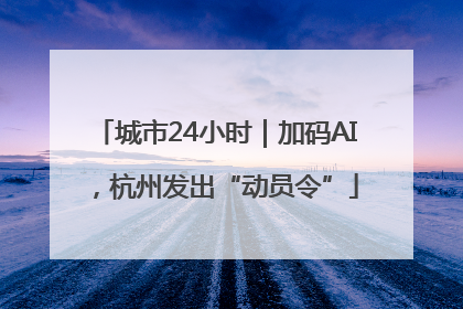 城市24小时｜加码AI，杭州发出“动员令”