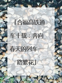 合福高铁通车十载：奔向春天的列车一路繁花