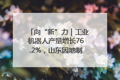 向“新”力｜工业机器人产量增长76.2%，山东因地制宜发展新质生产力