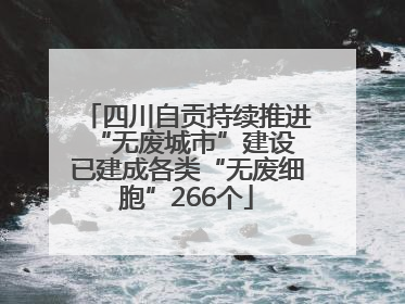 四川自贡持续推进“无废城市”建设 已建成各类“无废细胞”266个
