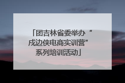 团吉林省委举办“戍边侠电商实训营”系列培训活动