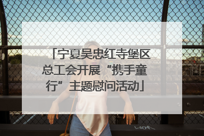 宁夏吴忠红寺堡区总工会开展“携手童行”主题慰问活动