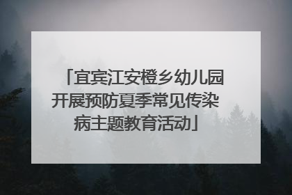 宜宾江安橙乡幼儿园开展预防夏季常见传染病主题教育活动