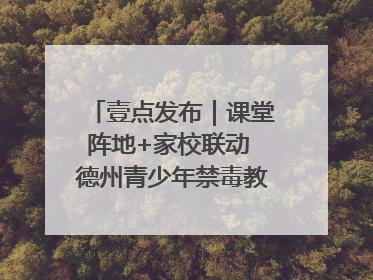 壹点发布｜课堂阵地+家校联动 德州青少年禁毒教育全覆盖
