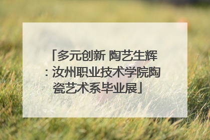 多元创新 陶艺生辉：汝州职业技术学院陶瓷艺术系毕业展