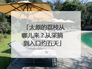 太原的荔枝从哪儿来？从采摘到入口约五天