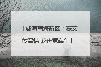 威海南海新区：粽艾传温情 龙舟竞端午